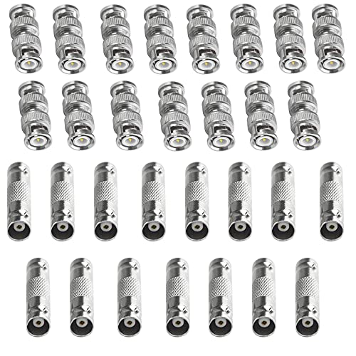 変換アダプタ15個セット 15組BNCリレープラグBNCメス対メス Amazon | Coolotic 15個セット 変換アダプタ15組BNCリレープラグBNC